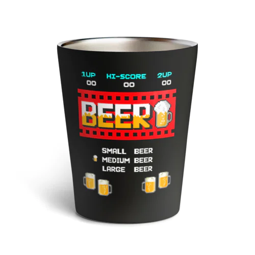 レトロゲーム風なビール Thermo Tumbler