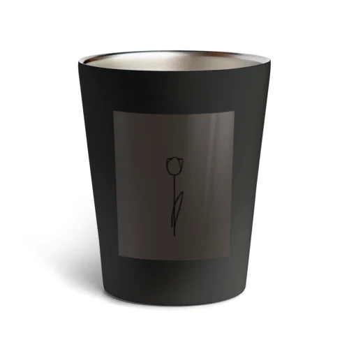  darkcharcoal chocolateBrown Thermo Tumbler