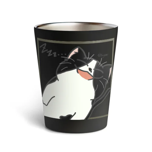 ハチワレむたさんさん Thermo Tumbler