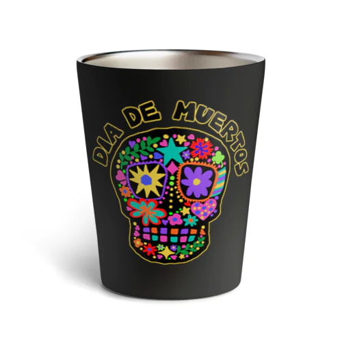 メキシコ風ドクロ Dia de muertos サーモタンブラー