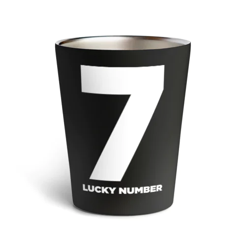 7_LUCKY NUMBER_Black<サーモタンブラー> Thermo Tumbler