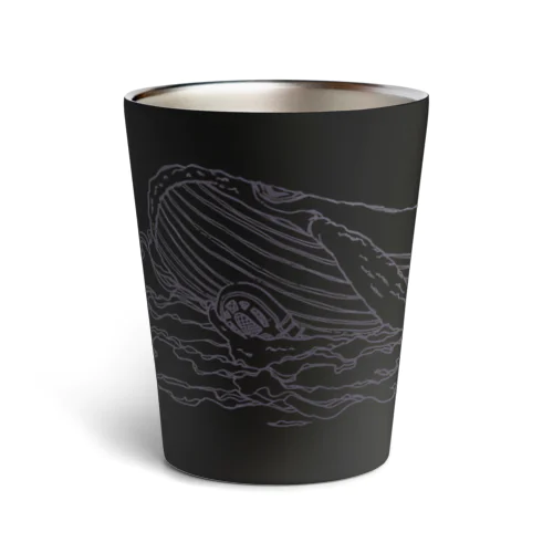 世界でもっとも孤独なクジラとラジオ【チャリティー】 Thermo Tumbler