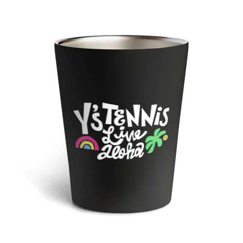 Y's Tennis 白ロゴ　ヤシの木 Thermo Tumbler