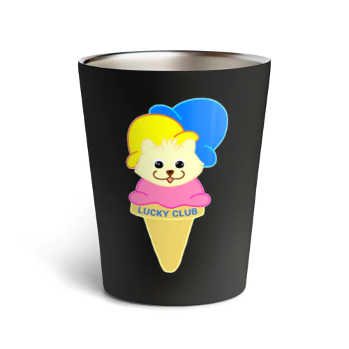 アイスクリーム顔ラッキーちゃん Thermo Tumbler