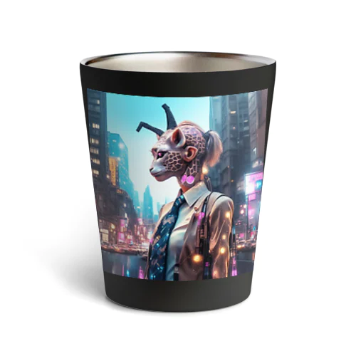 Cyberpunk giraffe Thermo Tumbler