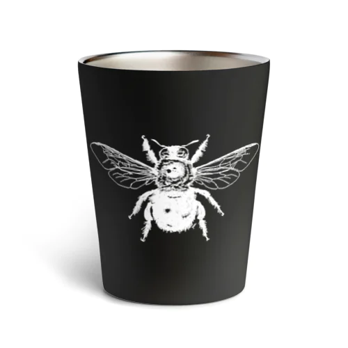 くまんばち(ホワイト) Thermo Tumbler