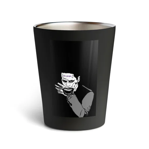 Xio Purple joker tattoo Thermo Tumbler