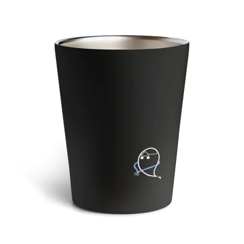 しゃちくのゆうれい　黒 Thermo Tumbler