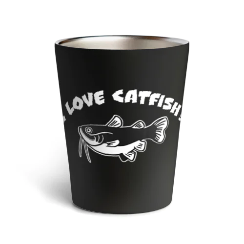 I LOVE CATFISH_WHT Thermo Tumbler