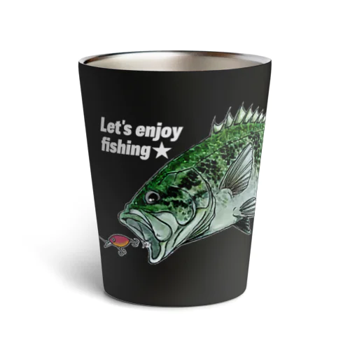 enjoy fishing-bass-w Thermo Tumbler