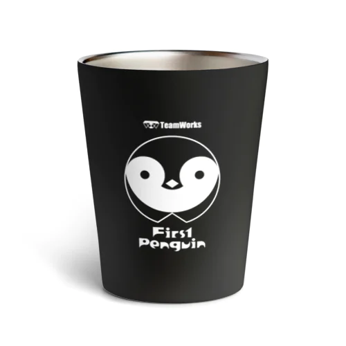 黒タンブラーぺんぎん Thermo Tumbler