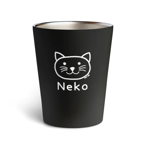 Neko (ネコ) 白デザイン 열 텀블러