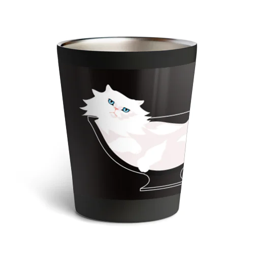 猫は液体・ティーカップ Thermo Tumbler