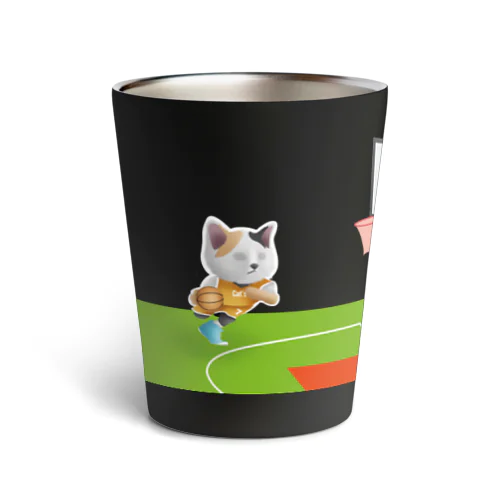 猫vsパンダ　バスケットボール編 Thermo Tumbler