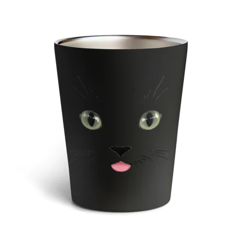 くろねこ♡名前オーダー可 Thermo Tumbler