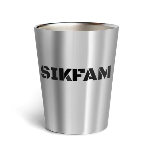 SIKFAM 黒ロゴ Thermo Tumbler