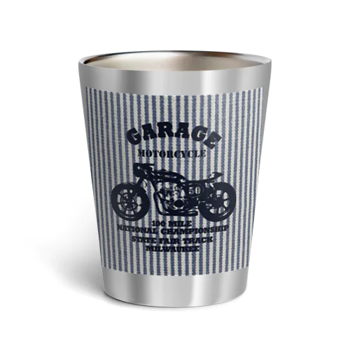 武骨なバイクデザイン(ヒッコリー) Thermo Tumbler