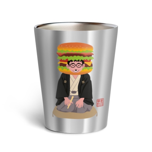 噺家バーガー(かぶりものVr) Thermo Tumbler