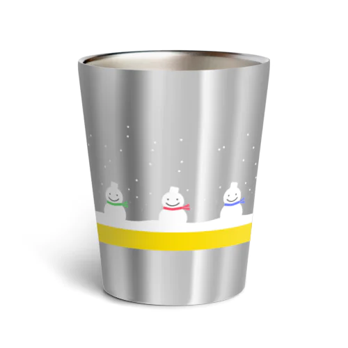 ゆきだるま　黄色 Thermo Tumbler