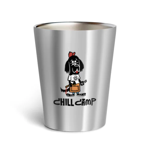 chill camp dog Thermo Tumbler