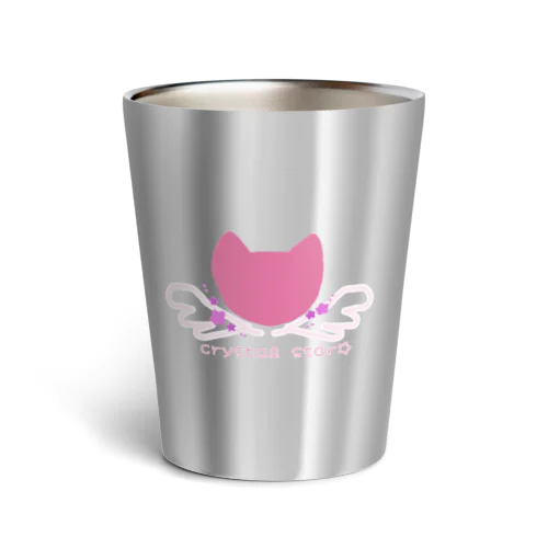 猫に星と羽根 Thermo Tumbler