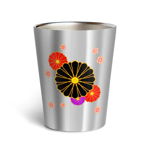 和柄・菊と桜 Thermo Tumbler