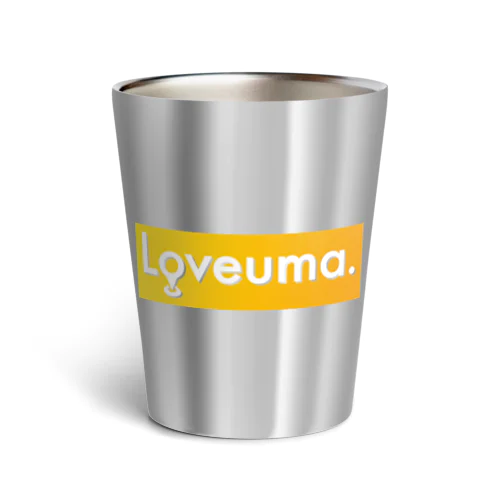 Loveuma. Box Logo Thermo Tumbler