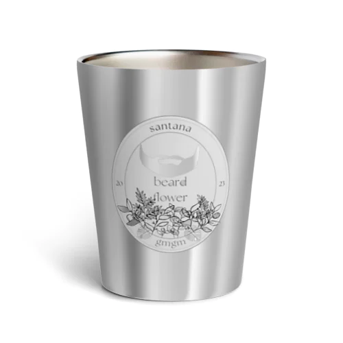 beard flower 06 : Gray Thermo Tumbler