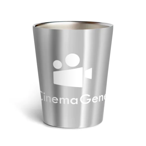 Cinema Geneロゴ（白） Thermo Tumbler