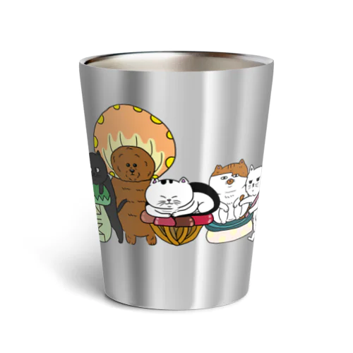 猫とキノコと時々犬 Thermo Tumbler