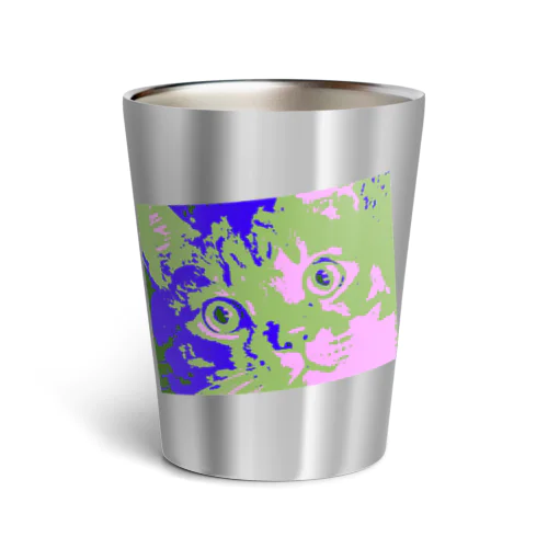 「えっ！私の年収これだけ？」ポップアート Thermo Tumbler