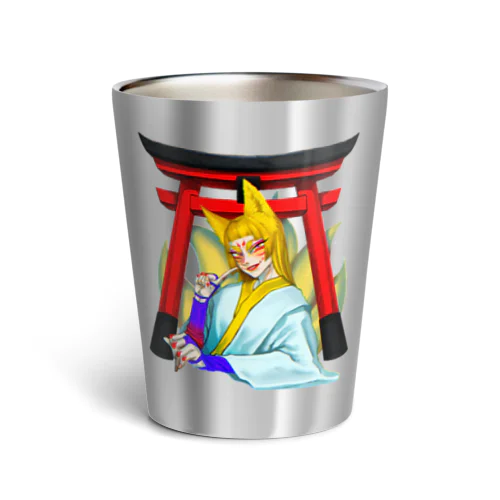 燈至伝町「こっくりさん」 Thermo Tumbler