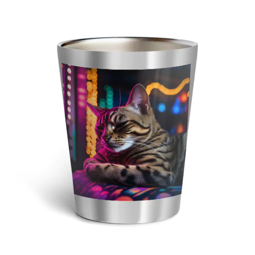 ベンガル#2【ネオンストリートcat】 Thermo Tumbler