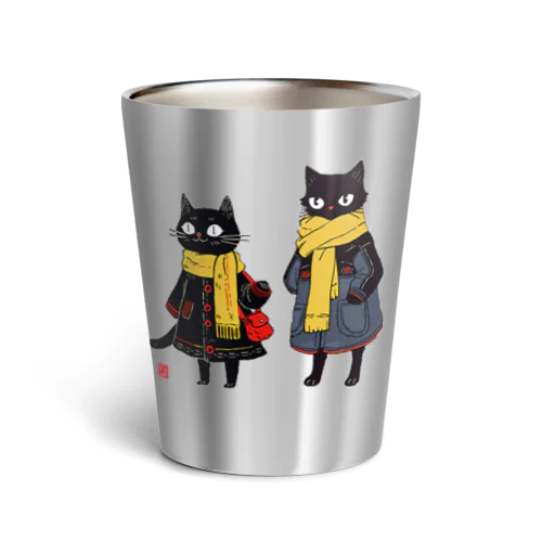 黒猫夫婦のお買い物 Thermo Tumbler