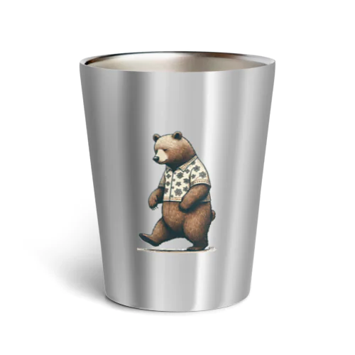 悩み多きクマさん Thermo Tumbler