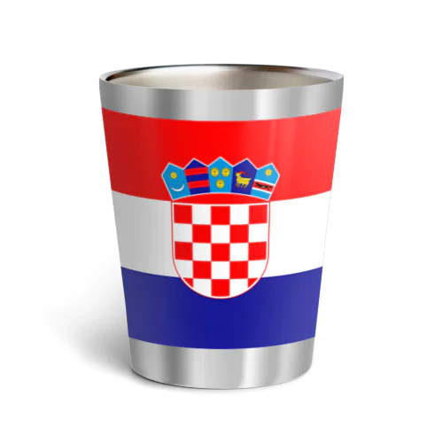 クロアチアの国旗 サーモタンブラー