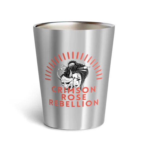 Crimson Rose Rebellion Thermo Tumbler