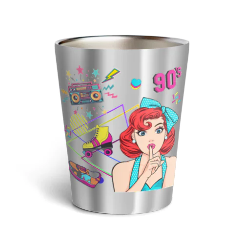 Retro Vibes　レトロな雰囲気 Thermo Tumbler