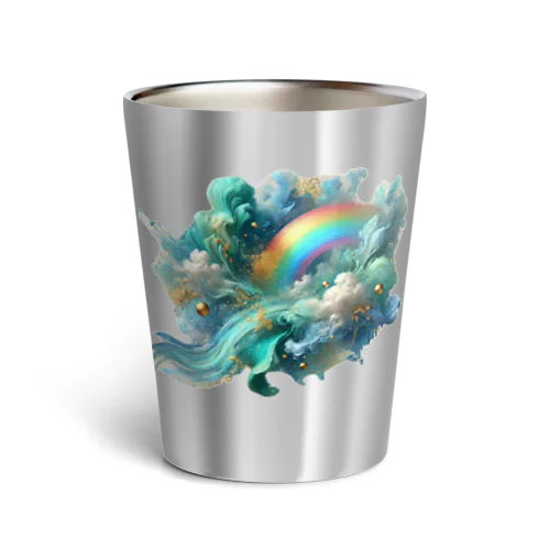 虹とお空の雲 Thermo Tumbler