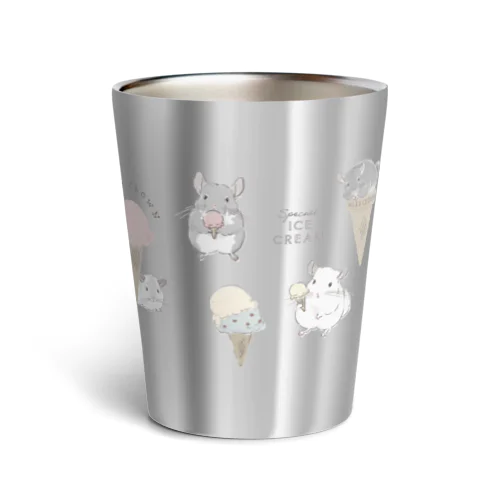 チンチラとIceCream Thermo Tumbler