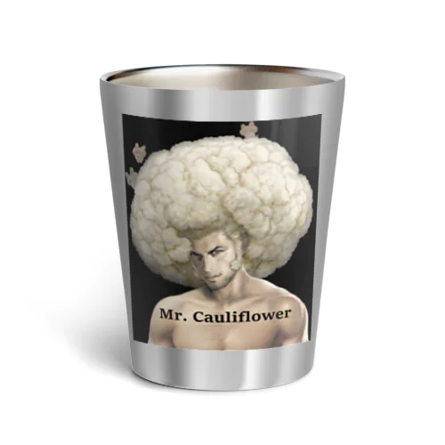 カリフラワー先生 （イラスト大） Thermo Tumbler