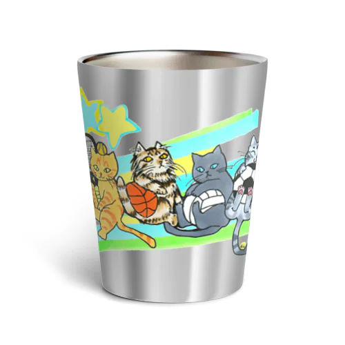 ネコリンピック✨球技 Thermo Tumbler