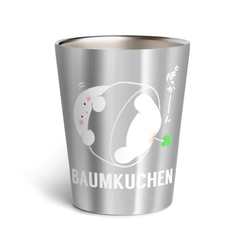 カラーでぱっかーん白 Thermo Tumbler