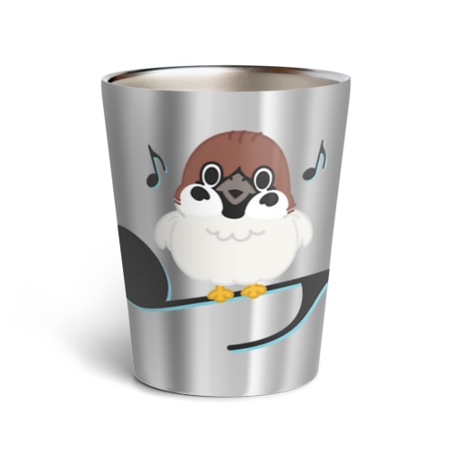 スズメがちゅん B-L Thermo Tumbler