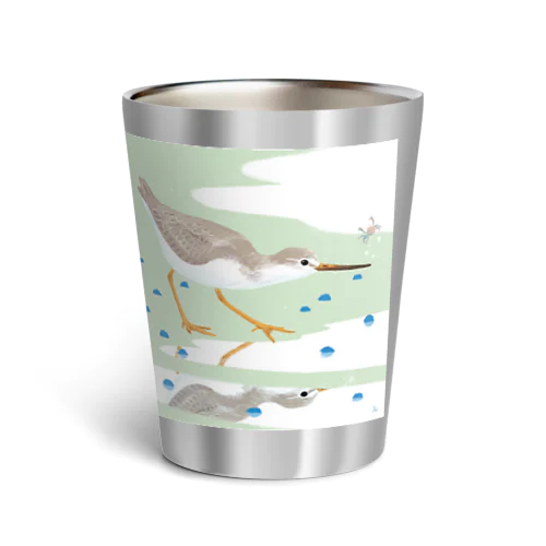 ソリハシシギとコメツキガニ Thermo Tumbler