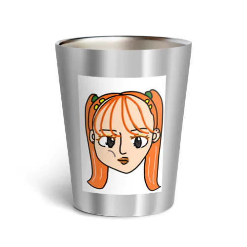 実はトマト食べてる女 Thermo Tumbler