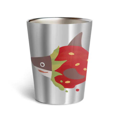 苺ととろけるおサメさん | TOROKERU SHARK Strawberry Thermo Tumbler