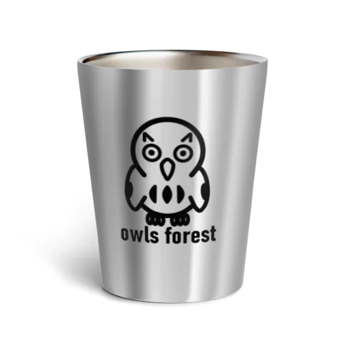 owls forest Thermo Tumbler