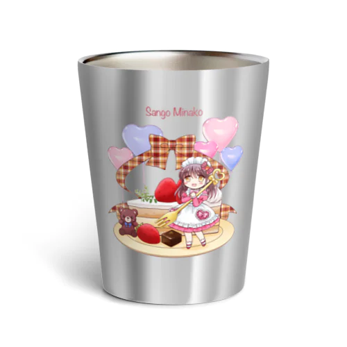 苺ショートケーキ(name入り） Thermo Tumbler