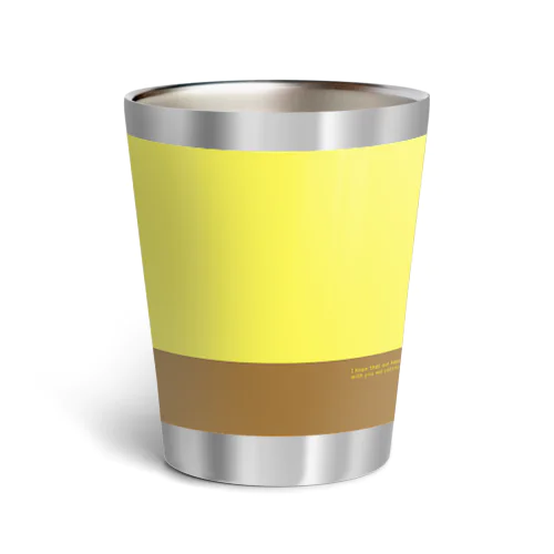 甘くて黄色いもの　プリン　的なもの Thermo Tumbler